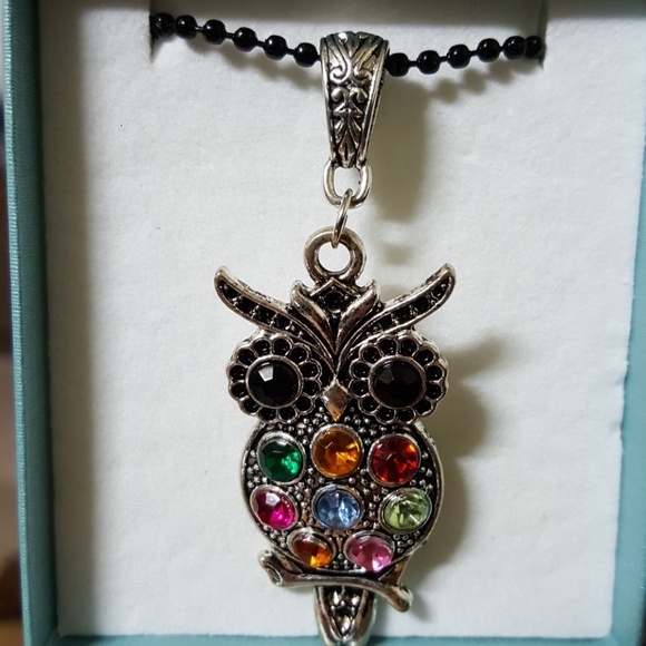 Silver Owl Necklace. - Picture 7 of 8